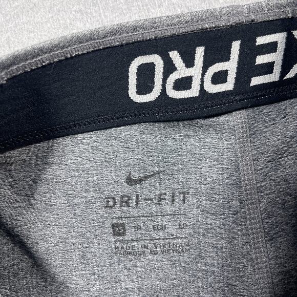 Nike Pro Dri-Fit Leggings Women Small Gray Compression Athletic Full‎ Length - Picture 6 of 10